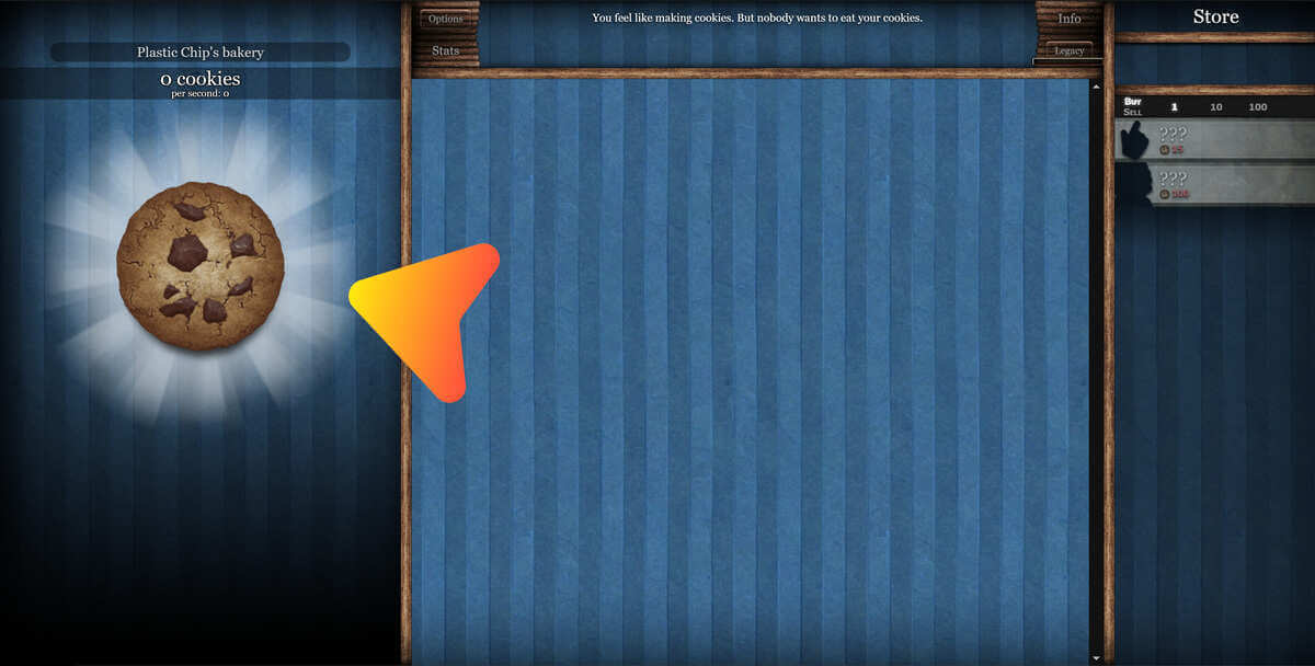 Click the cookie to start earning